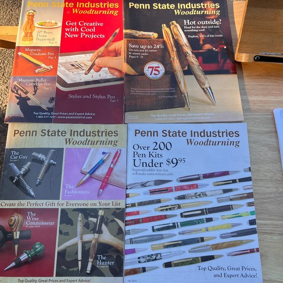 Lot of‎ 4 Issues of Penn State Industries Woodturning Magazine 2011-2012 Wood - Picture 1 of 9